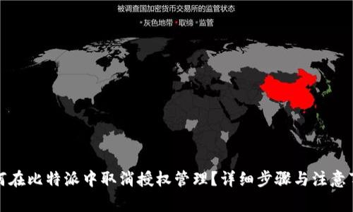 如何在比特派中取消授权管理?详细步骤与注意事项